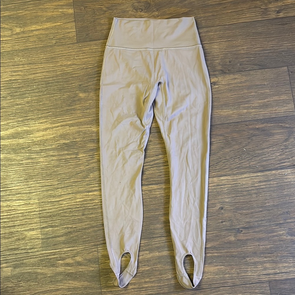 High-Waisted Beige Leggings